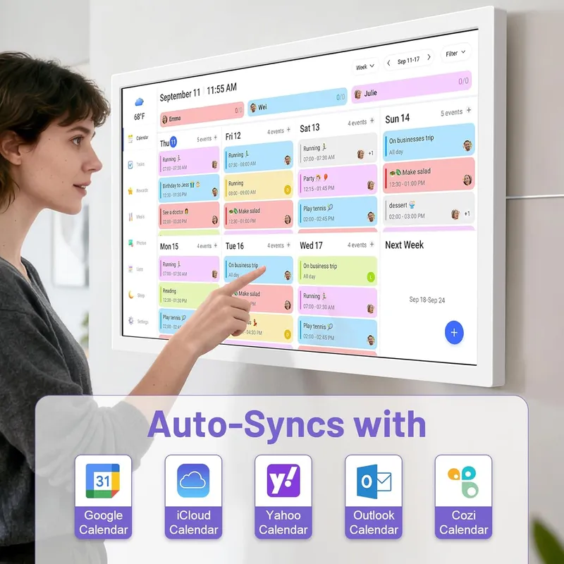 BQQJDD 32 inch Smart Digital Calendar
